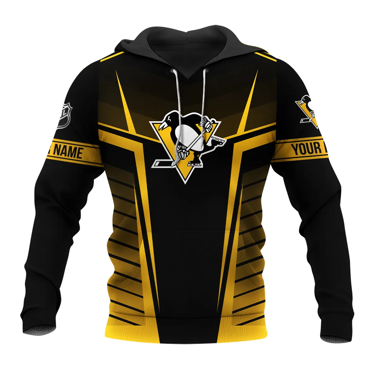 Custom Name & Number NHL Pittsburgh Penguins Exclusive All Over Prints QTNHL311024A1PPHD - Hoodie - Image 2