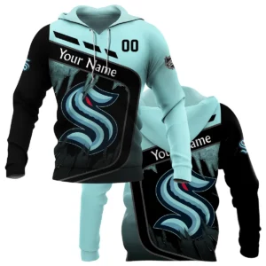 Custom Name &amp; Number NHL Seattle Kraken Exclusive All Over Prints BLNHL311024A1SKHD - Hoodie