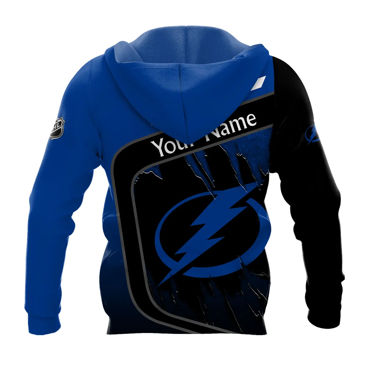 Custom Name & Number NHL Tampa Bay Lightning Exclusive All Over Prints BLNHL311024A1TBLHD - Hoodie - Image 3