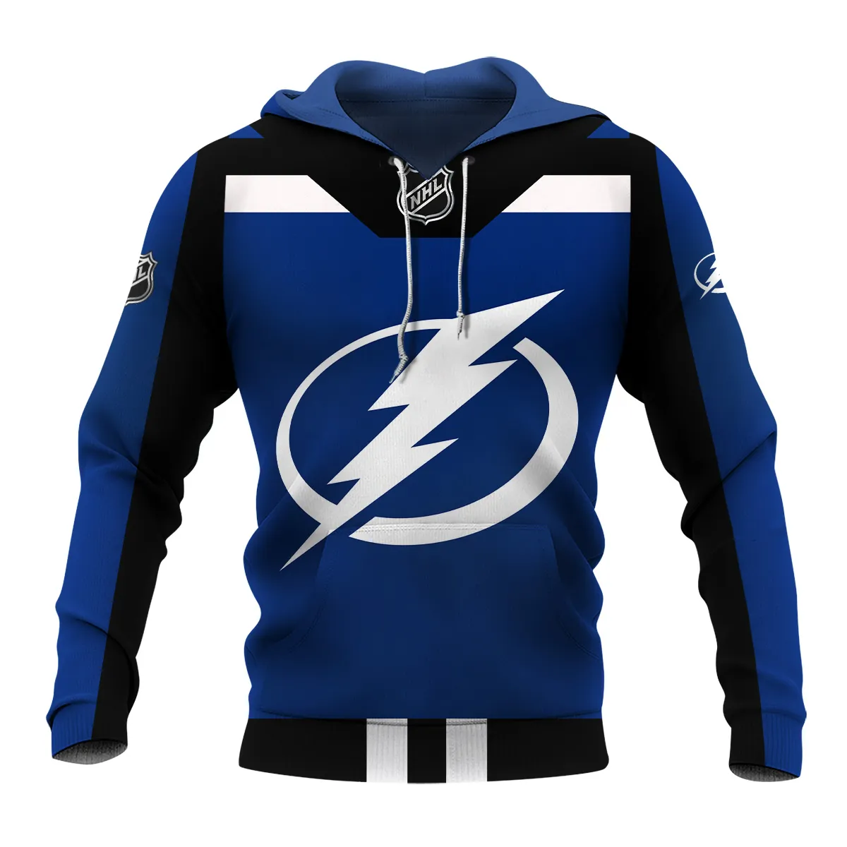 Custom Name & Number NHL Tampa Bay Lightning Exclusive All Over Prints HONHL3110A01TBLHD - Hoodie - Image 2