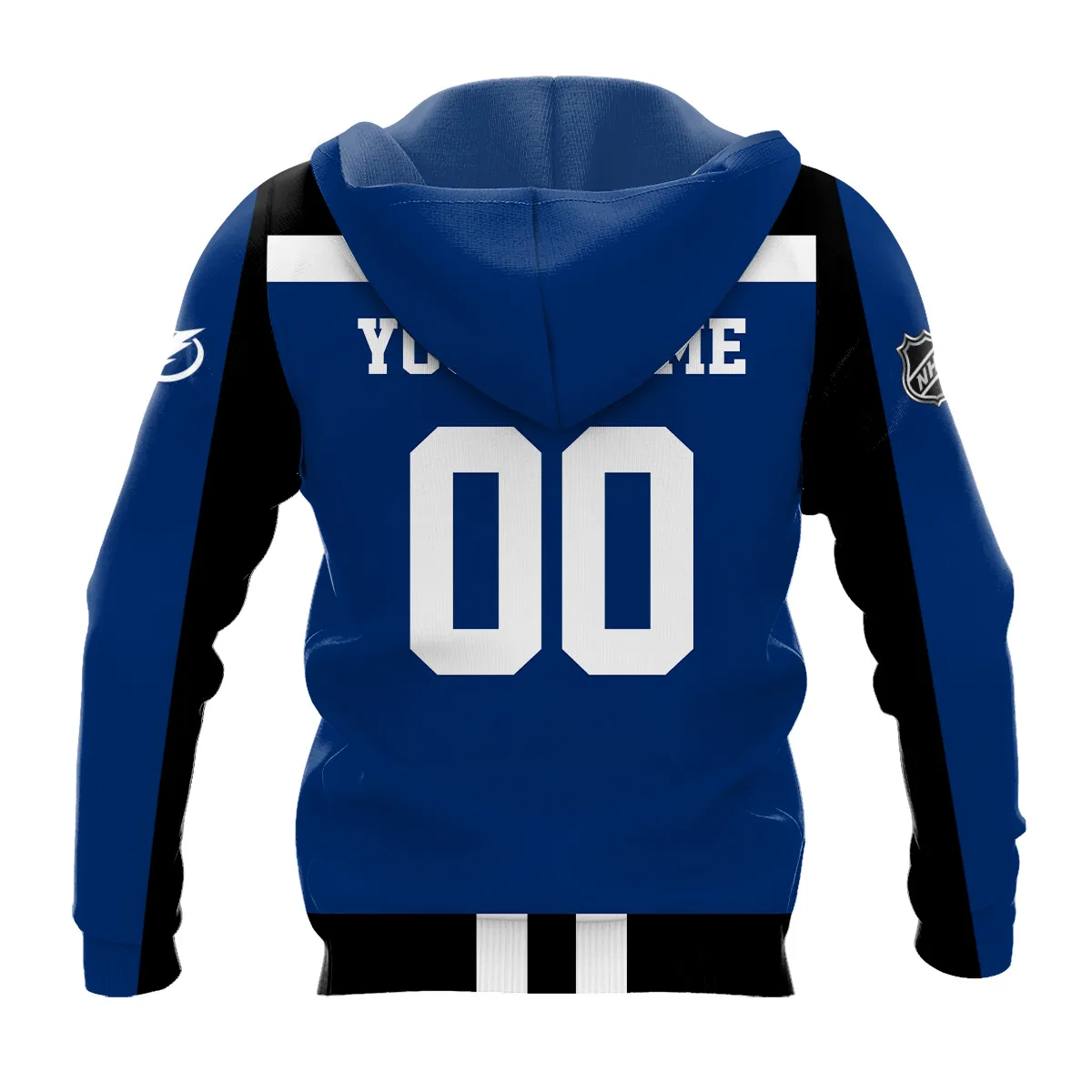 Custom Name & Number NHL Tampa Bay Lightning Exclusive All Over Prints HONHL3110A01TBLHD - Hoodie - Image 3