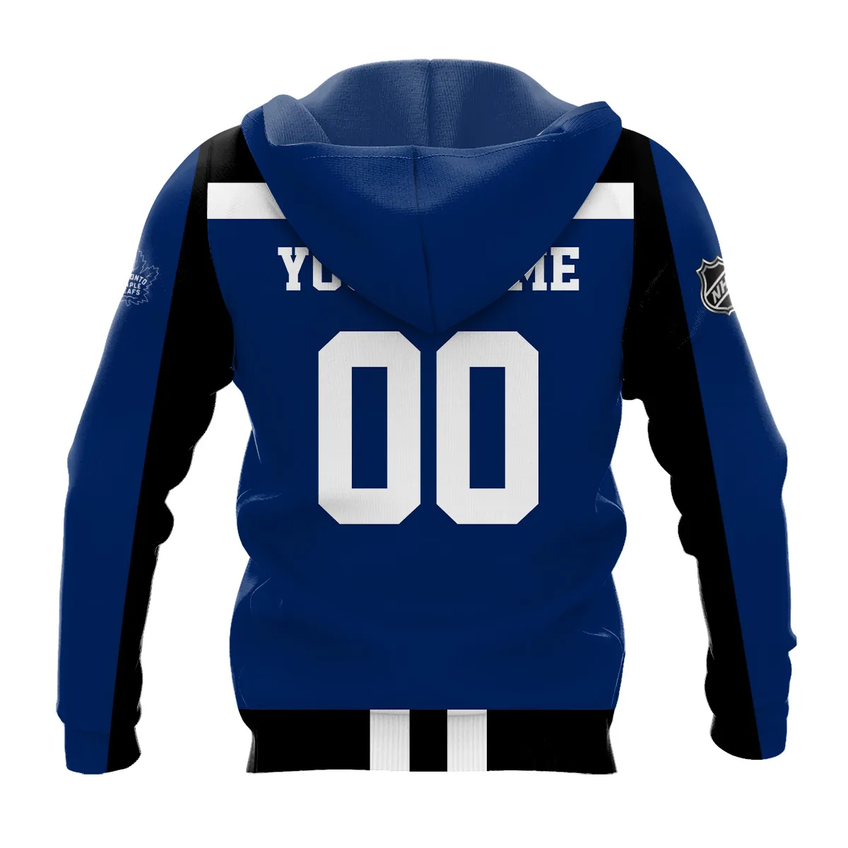 Custom Name & Number NHL Toronto Maple Leafs Exclusive All Over Prints HONHL3110A01TMLHD - Hoodie - Image 3