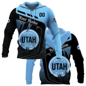 Custom Name &amp; Number NHL Utah Hockey Club Exclusive All Over Prints BLNHL311024A1UHCHD - Hoodie