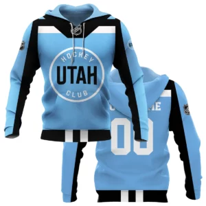 Custom Name &amp; Number NHL Utah Hockey Club Exclusive All Over Prints HONHL3110A01UHCHD - Hoodie