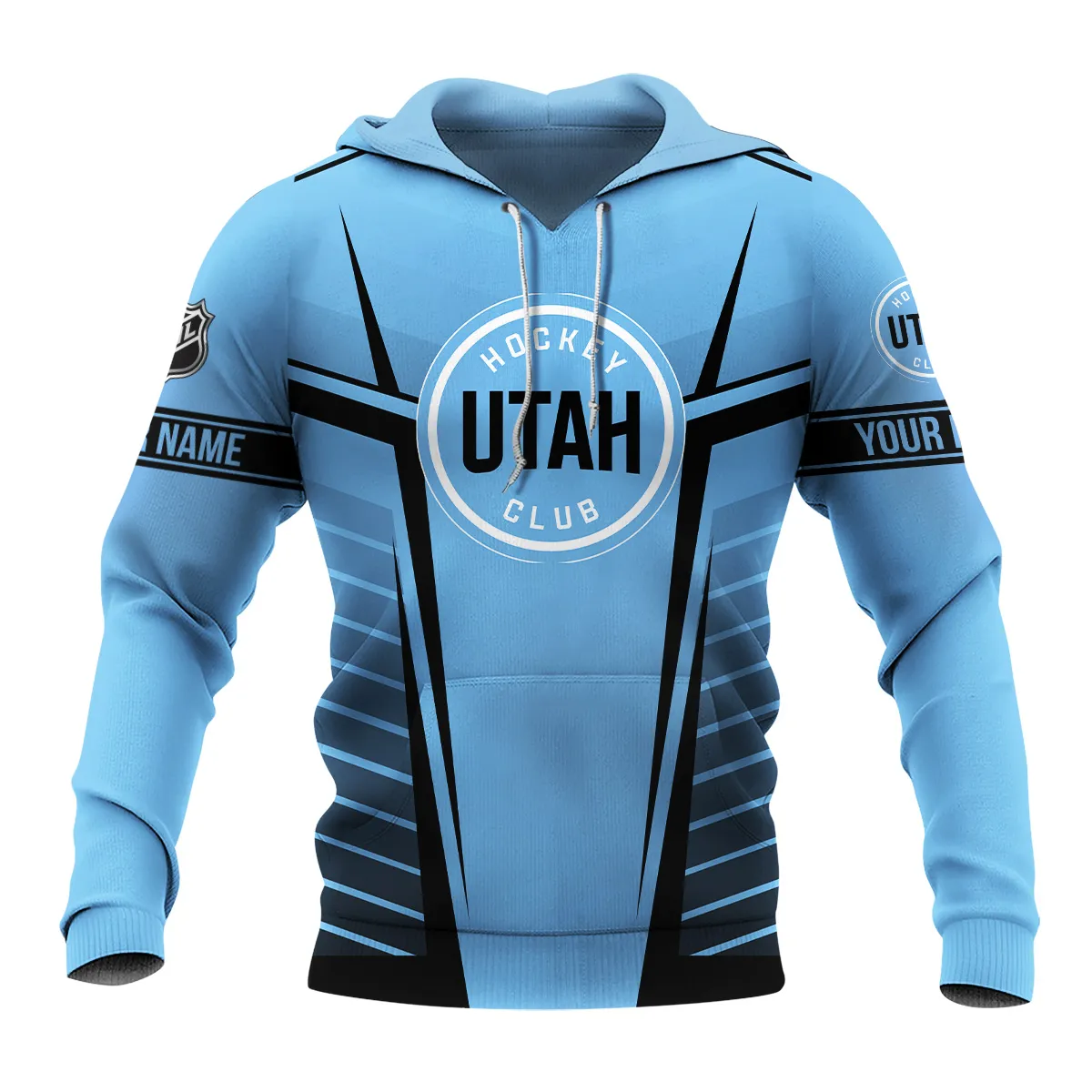 Custom Name & Number NHL Utah Hockey Club Exclusive All Over Prints QTNHL311024A1UHCHD - Hoodie - Image 2