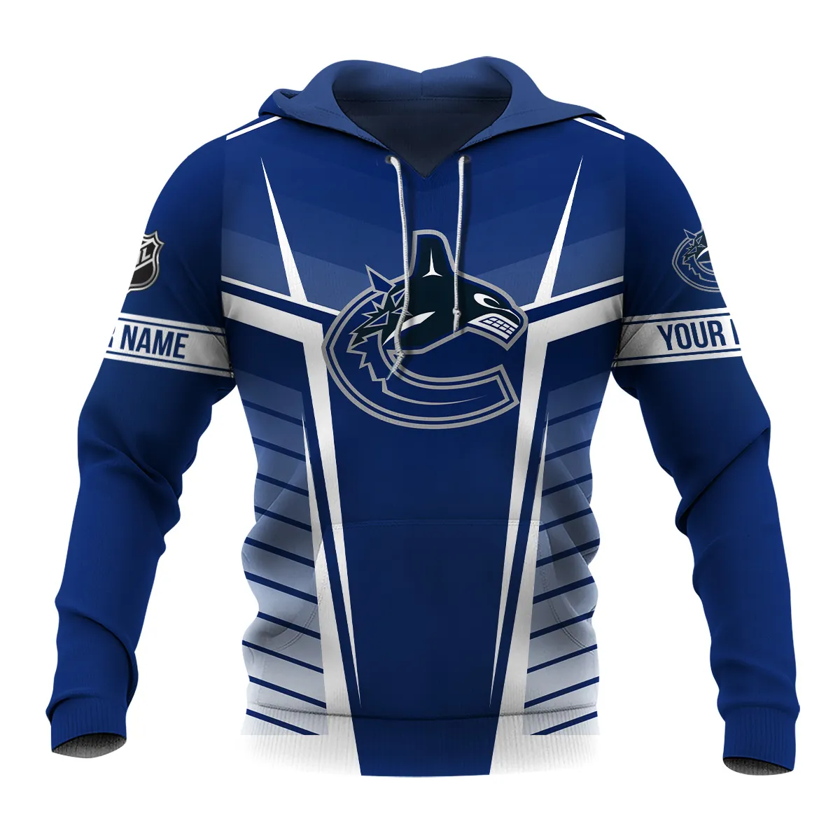 Custom Name & Number NHL Vancouver Canucks Exclusive All Over Prints QTNHL311024A1VCHD - Hoodie - Image 2