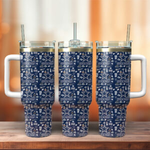 Dallas Cowboys NFL Custom Stanley Quencher 40oz Stainless Steel Tumbler With Handle - Threewoofs