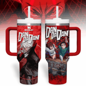 Dandadan Anime Custom Stanley Quencher 40oz Stainless Steel Tumbler With Handle - Threewoofs