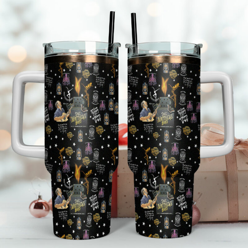 Dave Matthews Band Music Custom Stanley Quencher 40oz Stainless Steel Tumbler With Handle - Threewoofs - Image 4