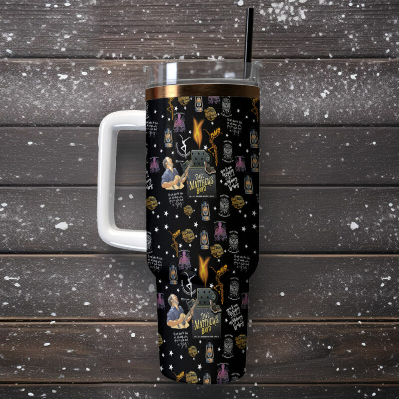 Dave Matthews Band Music Custom Stanley Quencher 40oz Stainless Steel Tumbler With Handle - Threewoofs - Image 2