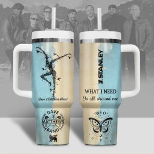 Dave Matthews Music Custom Stanley Quencher 40oz Stainless Steel Tumbler With Handle - Threewoofs