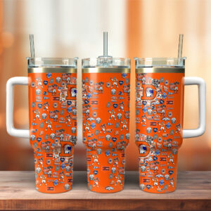 Denver Broncos NFL Custom Stanley Quencher 40oz Stainless Steel Tumbler With Handle - Threewoofs