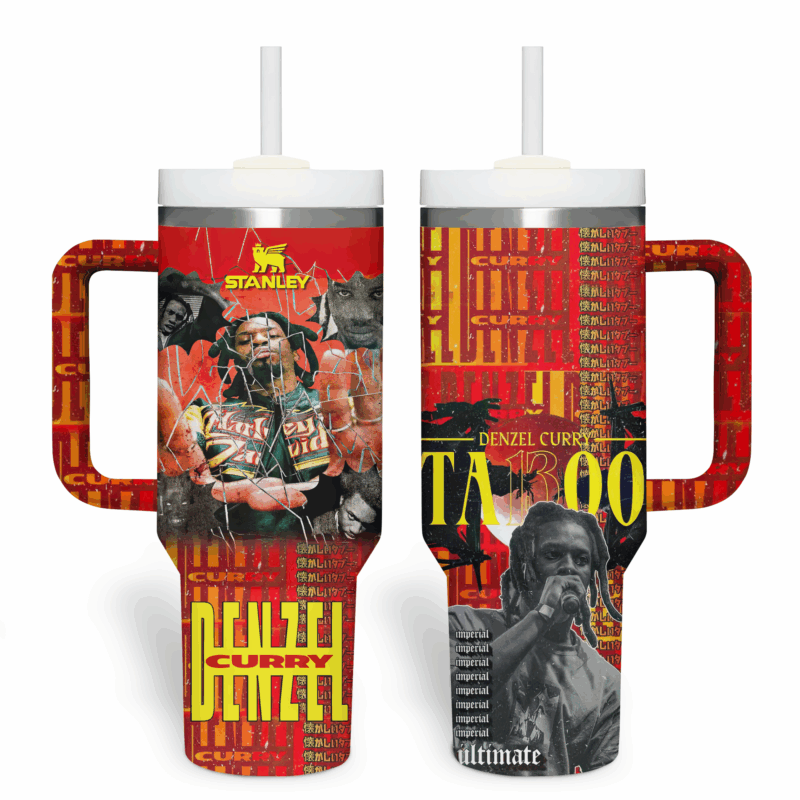 Denzel Curry Music Custom Stanley Quencher 40oz Stainless Steel Tumbler With Handle - Threewoofs - Image 2