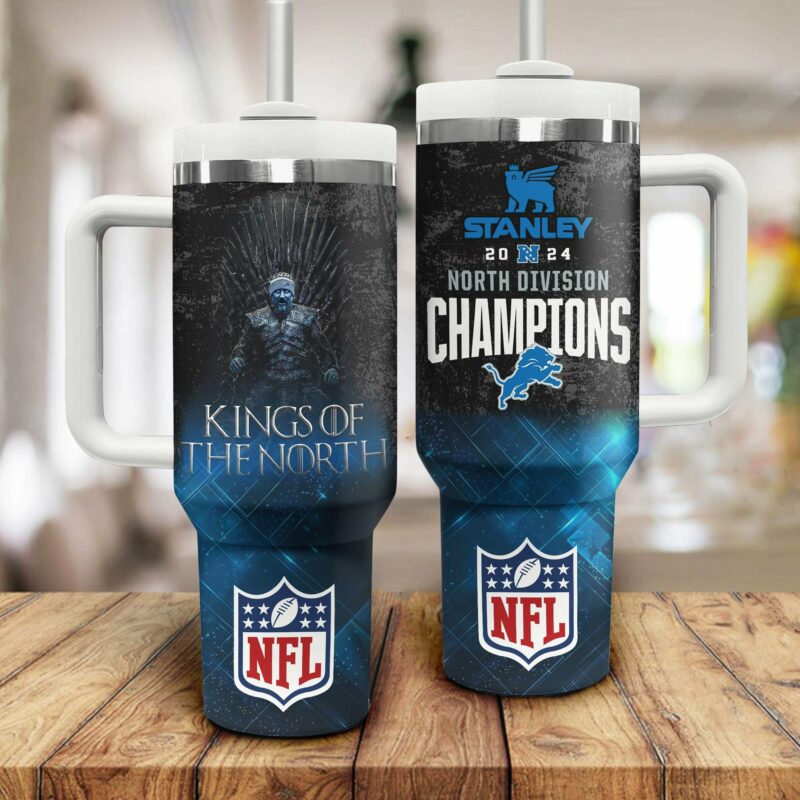Detroit Lions NFL Sports Custom Stanley Quencher 40oz Stainless Steel Tumbler With Handle - Threewoofs - Image 2