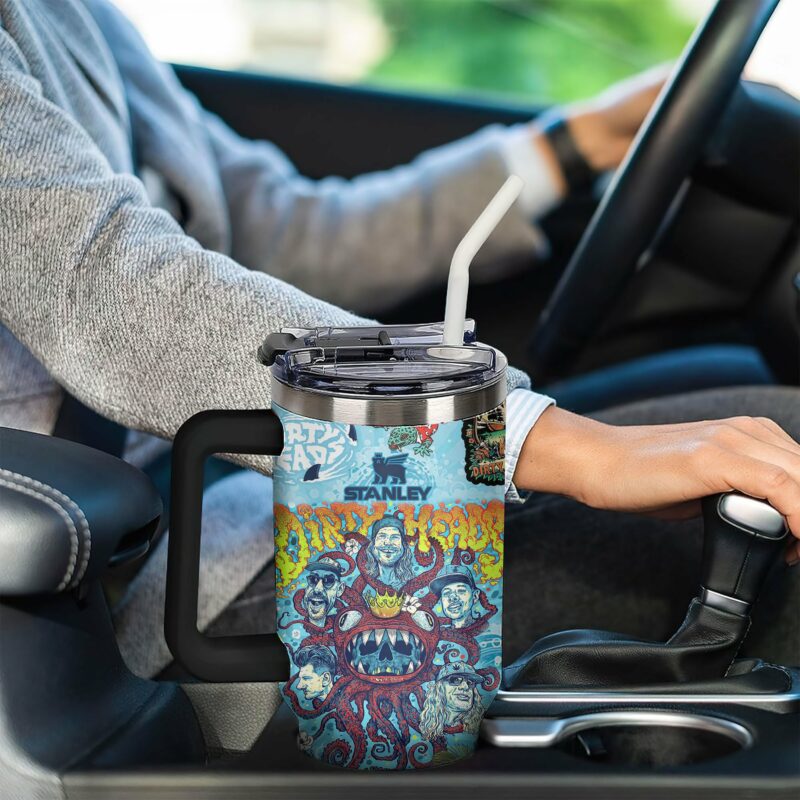 Dirty Heads Music Custom Stanley Quencher 40oz Stainless Steel Tumbler With Handle - Threewoofs - Image 2
