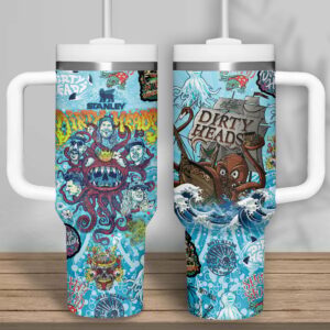 Dirty Heads Music Custom Stanley Quencher 40oz Stainless Steel Tumbler With Handle - Threewoofs