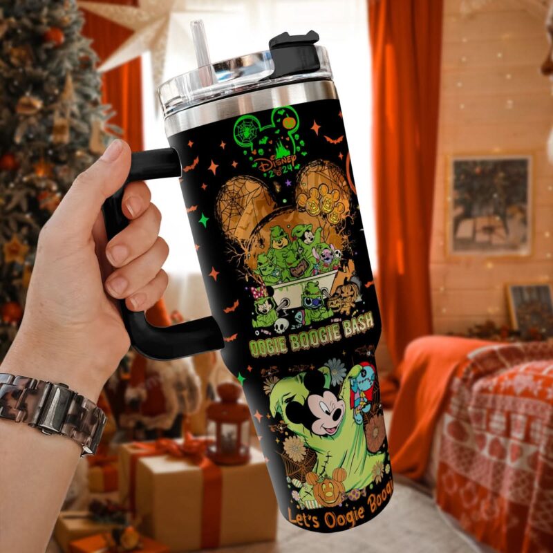 Disney Characters Cartoon Custom Stanley Quencher 40oz Stainless Steel Tumbler With Handle - Threewoofs - Image 2