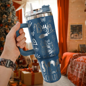 Disney Villains Cartoon Custom Stanley Quencher 40oz Stainless Steel Tumbler With Handle - Threewoofs