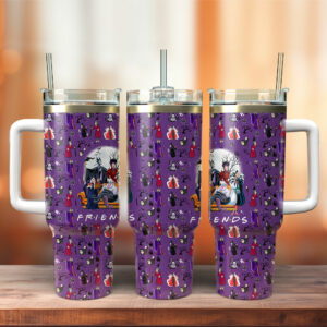 Disney Villains Cartoon Custom Stanley Quencher 40oz Stainless Steel Tumbler With Handle - Threewoofs
