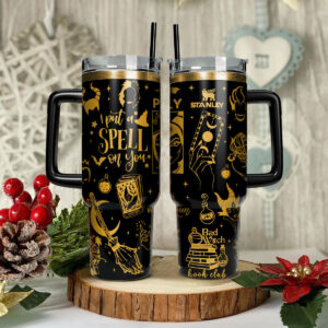 Disney Villains Cartoon Custom Stanley Quencher 40oz Stainless Steel Tumbler With Handle - Threewoofs