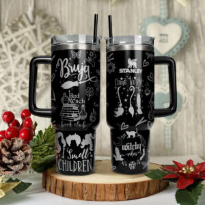 Disney Villains Cartoon Custom Stanley Quencher 40oz Stainless Steel Tumbler With Handle - Threewoofs