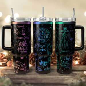 Disney Villains Cartoon Custom Stanley Quencher 40oz Stainless Steel Tumbler With Handle - Threewoofs