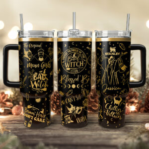 Disney Villains Cartoon Custom Stanley Quencher 40oz Stainless Steel Tumbler With Handle - Threewoofs