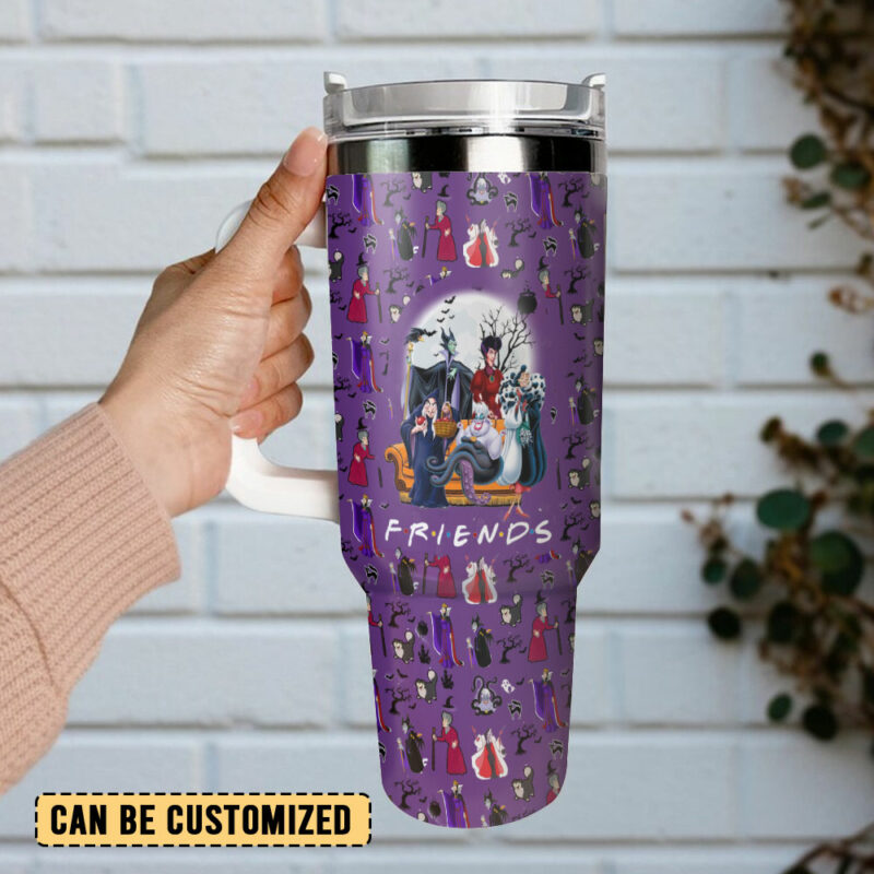 Disney Villains Cartoon Custom Stanley Quencher 40oz Stainless Steel Tumbler With Handle - Threewoofs - Image 3