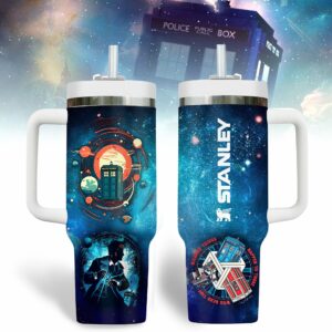 Doctor Who TV Series  Custom Stanley Quencher 40oz Stainless Steel Tumbler With Handle - Threewoofs
