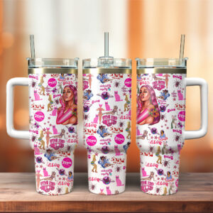 Doja Cat Music Custom Stanley Quencher 40oz Stainless Steel Tumbler With Handle - Threewoofs