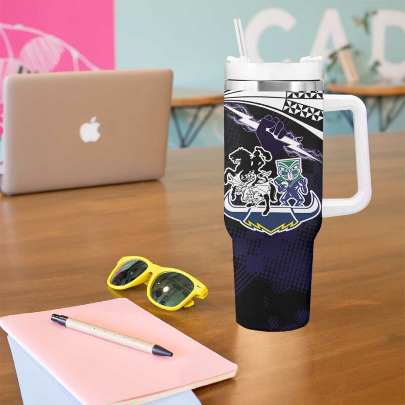 Dragons-Cowboys Combine Storm-Warriors Sport Style Version Custom Stanley Quencher 40oz Stainless Steel Tumbler With Handle - Threewoofs - Image 5