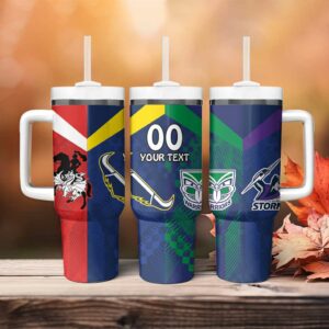 Dragons-Cowboys Combine Storm-Warriors Sport Style Version Custom Stanley Quencher 40oz Stainless Steel Tumbler With Handle - Threewoofs