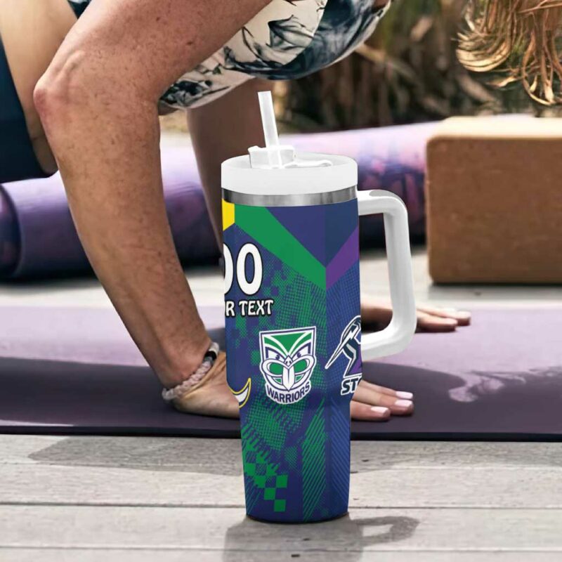 Dragons-Cowboys Combine Storm-Warriors Sport Style Version Custom Stanley Quencher 40oz Stainless Steel Tumbler With Handle - Threewoofs - Image 6