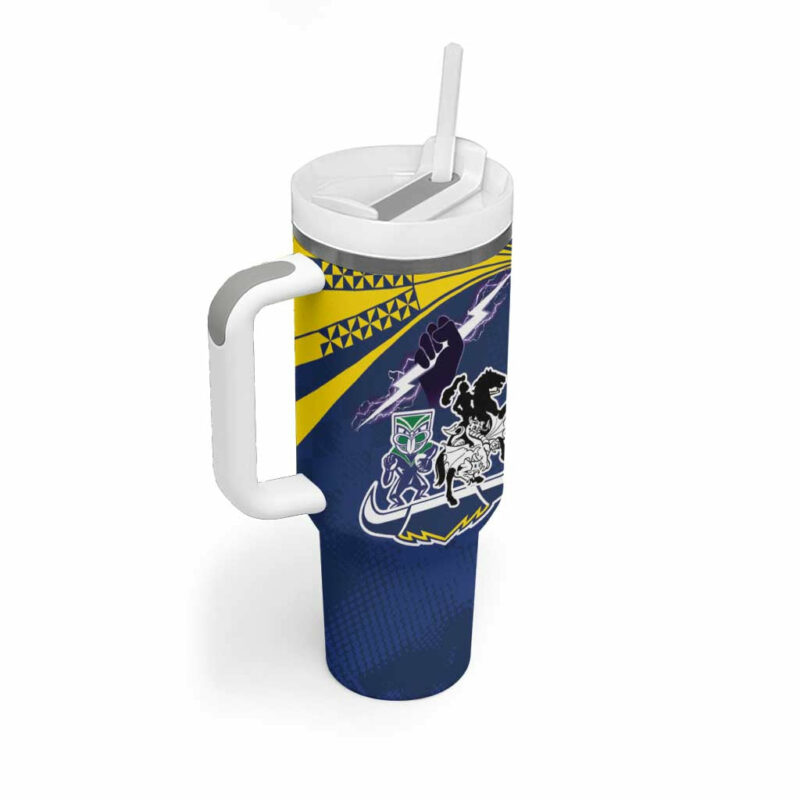 Dragons-Cowboys Combine Storm-Warriors Sport Style Version Custom Stanley Quencher 40oz Stainless Steel Tumbler With Handle - Threewoofs - Image 3