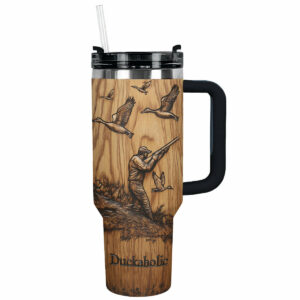 Duck Hunting Custom Stanley Quencher 40oz Stainless Steel Tumbler With Handle - Threewoofs