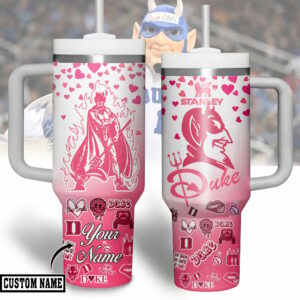 Duke Blue Devils NCAA Sports Custom Stanley Quencher 40oz Stainless Steel Tumbler With Handle - Threewoofs