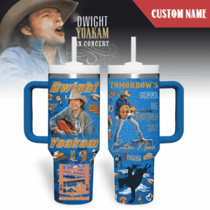 Dwight Yoakam Music Custom Stanley Quencher 40oz Stainless Steel Tumbler With Handle - Threewoofs