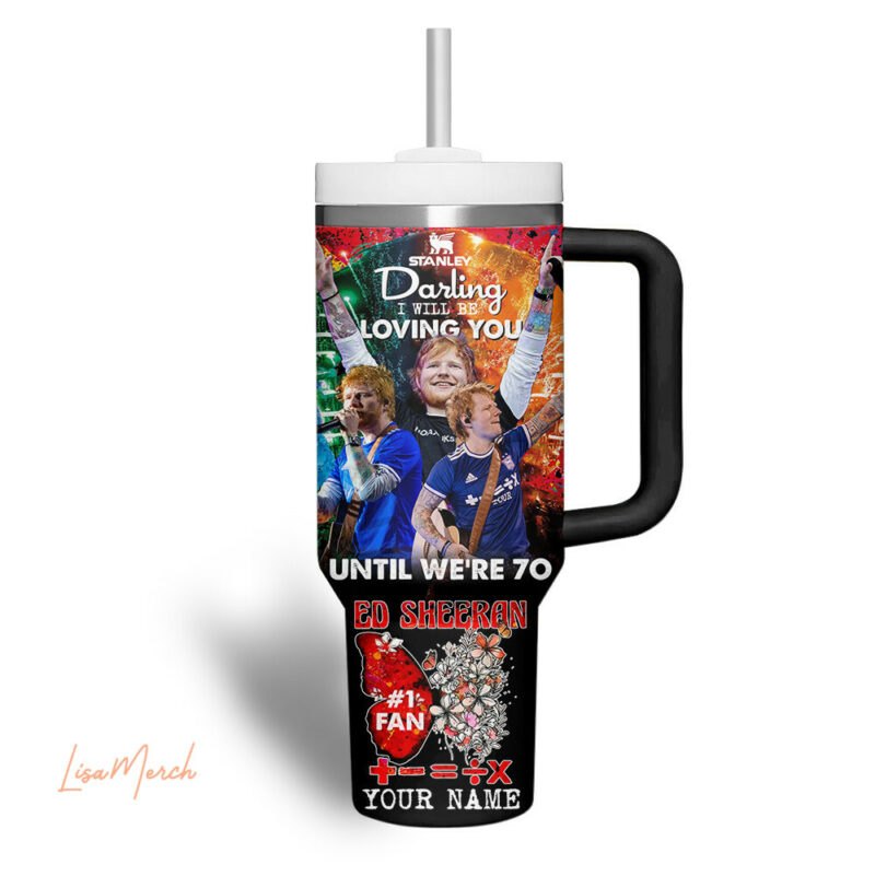 Ed Sheeran Music Custom Stanley Quencher 40oz Stainless Steel Tumbler With Handle - Threewoofs - Image 4