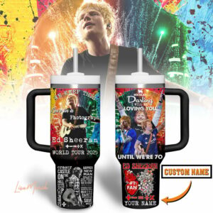 Ed Sheeran Music Custom Stanley Quencher 40oz Stainless Steel Tumbler With Handle - Threewoofs