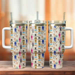 Elton John Music Custom Stanley Quencher 40oz Stainless Steel Tumbler With Handle - Threewoofs