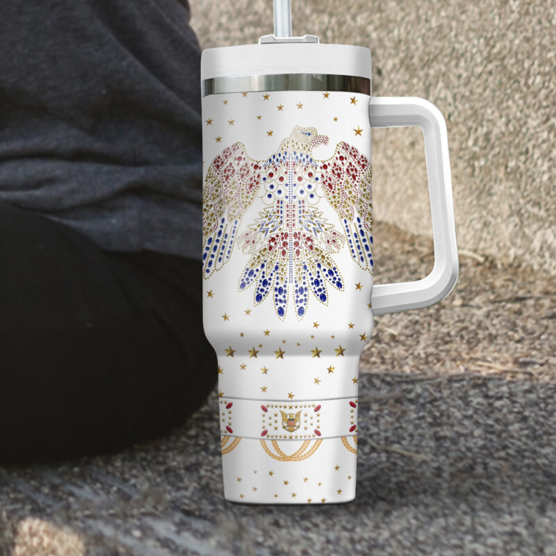 Elvis Presley Eagle Music Custom Stanley Quencher 40oz Stainless Steel Tumbler - Threewoofs - Image 2