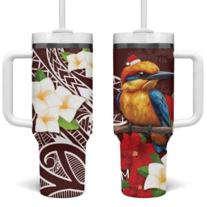 Felis Pasgua Guam Christmas Sihek Kingfisher with Guasali Custom Stanley Quencher 40oz Stainless Steel Tumbler With Handle - Threewoofs