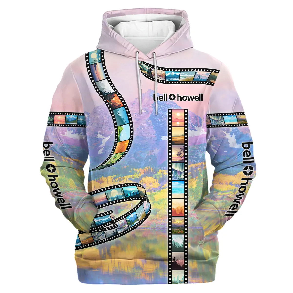 Film Reel Pattern Bell & Howell Photography Videography All Over Prints BL291024A1BH - Hoodie - Image 2