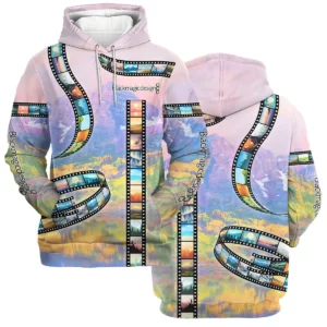 Film Reel Pattern Blackmagic Design Photography Videography All Over Prints BL291024A1BMD - Hoodie