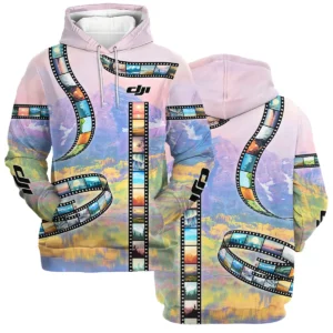 Film Reel Pattern DJI Photography Videography All Over Prints BL291024A1DJI - Hoodie