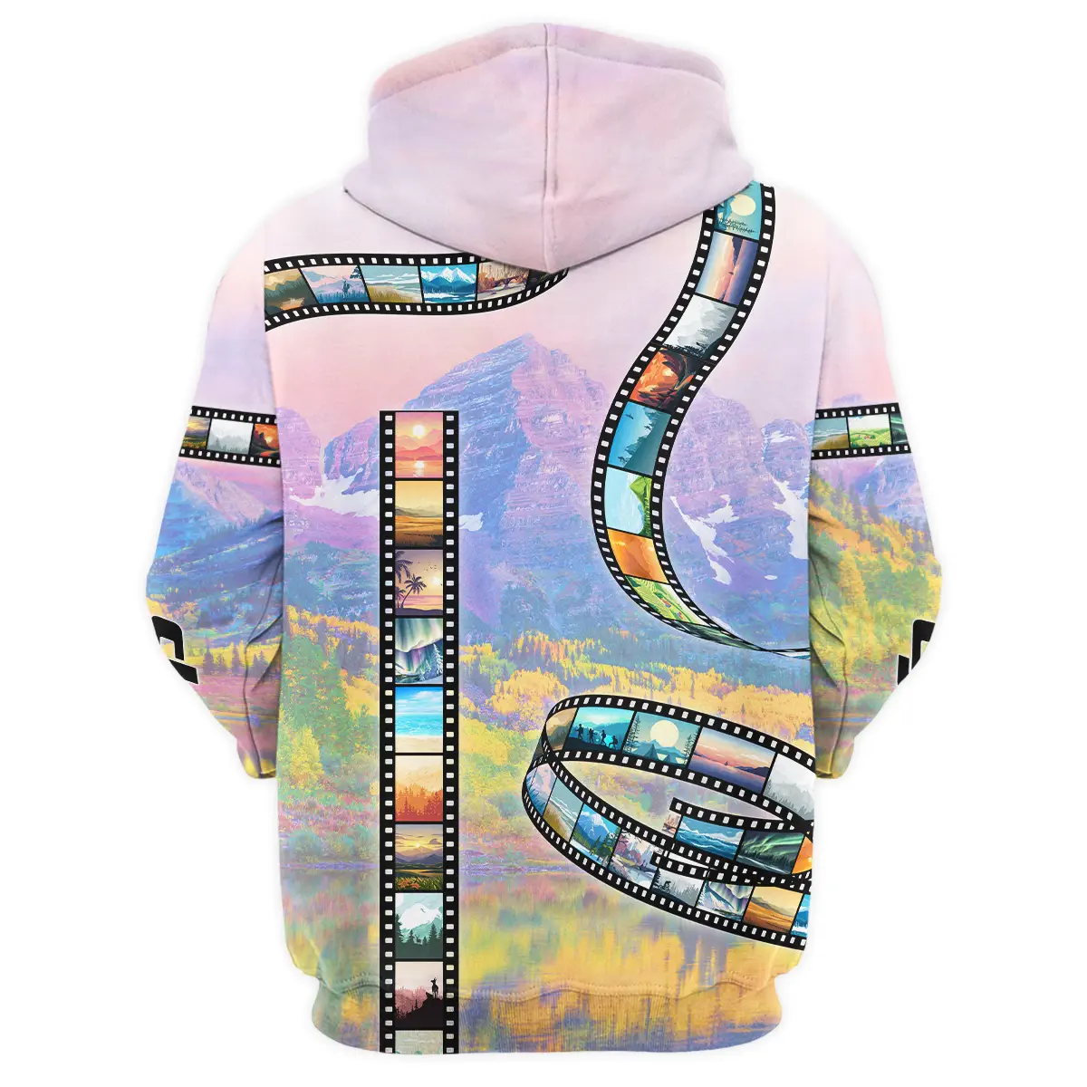 Film Reel Pattern DJI Photography Videography All Over Prints BL291024A1DJI - Hoodie - Image 3