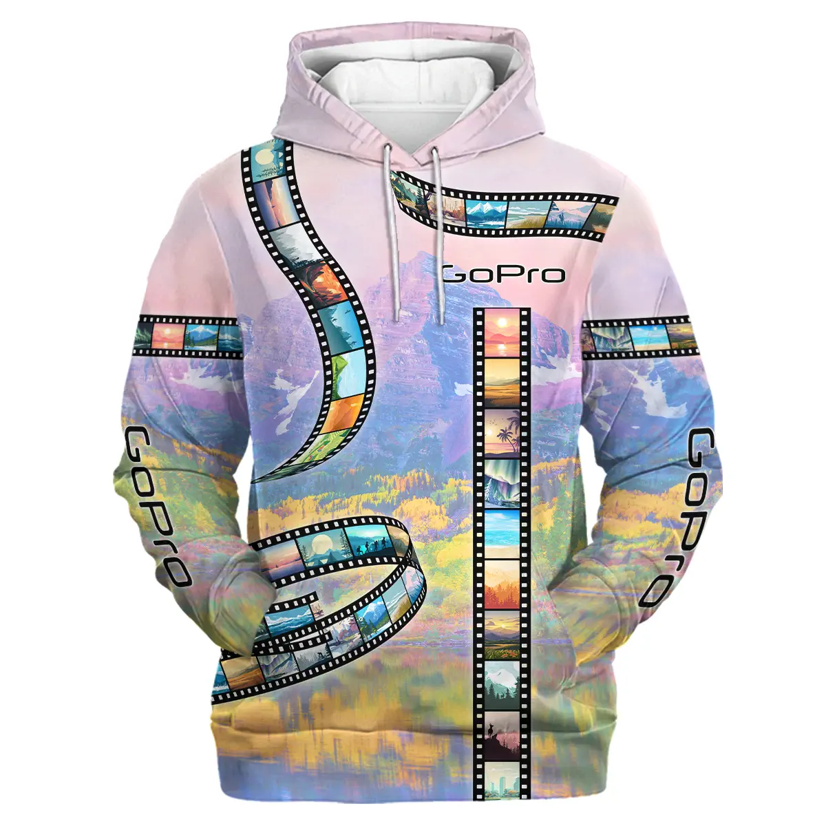 Film Reel Pattern GoPro Photography Videography All Over Prints BL291024A1GP - Hoodie - Image 2