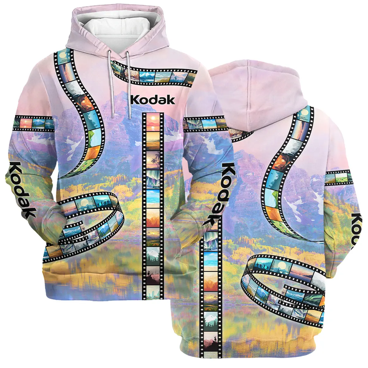 Film Reel Pattern Kodak Photography Videography All Over Prints BL291024A1KD - Hoodie