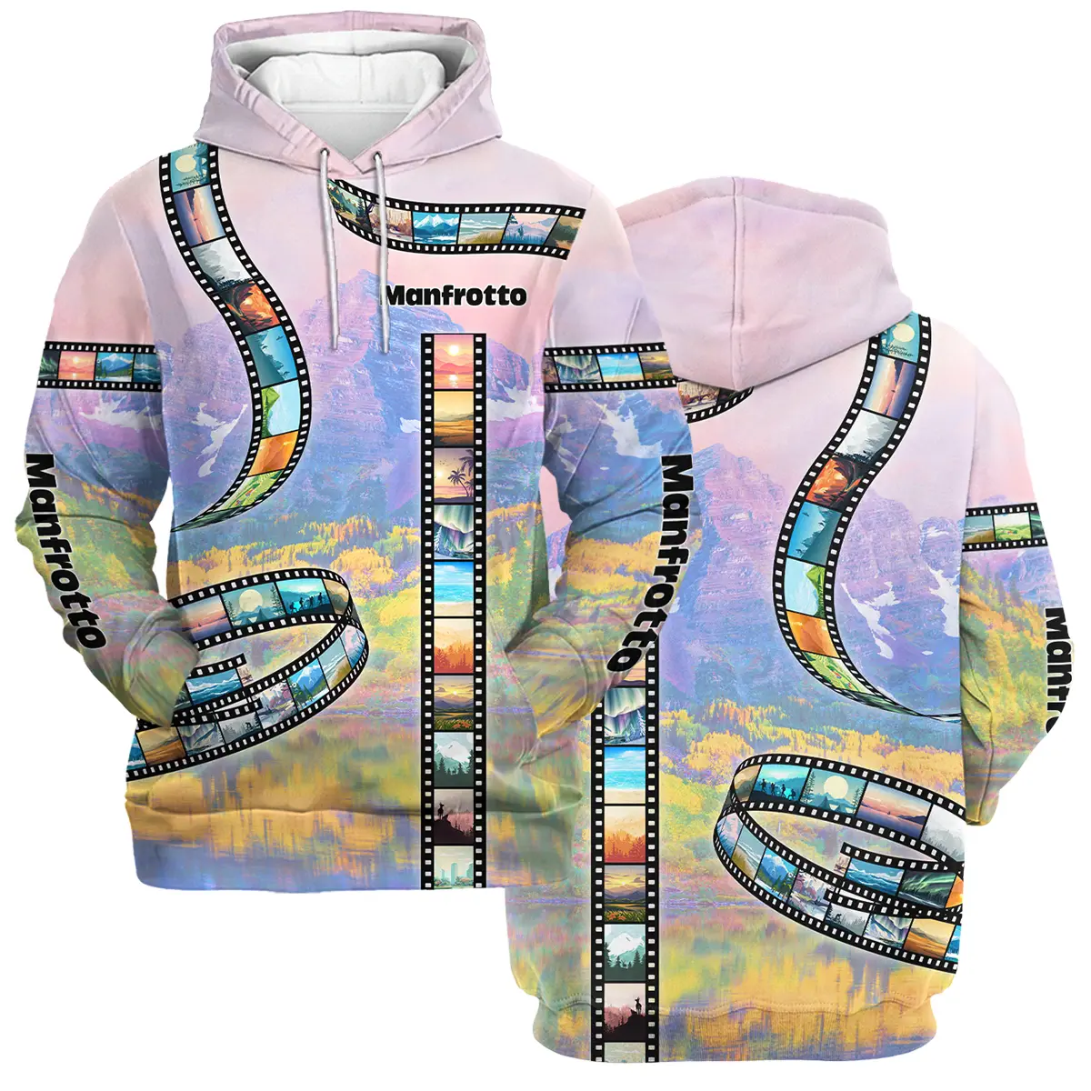 Film Reel Pattern Manfrotto Photography Videography All Over Prints BL291024A1MFT - Hoodie