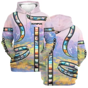 Film Reel Pattern Olympus Photography Videography All Over Prints BL291024A1OLP - Hoodie